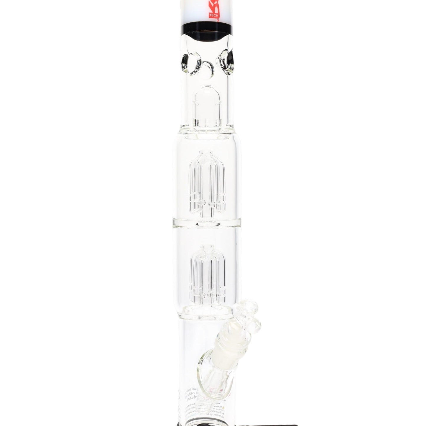 ROOR Tech 17" Multicolor Straight Tube – Double Tree Percs, Ice Pinch, Glass-on-Glass