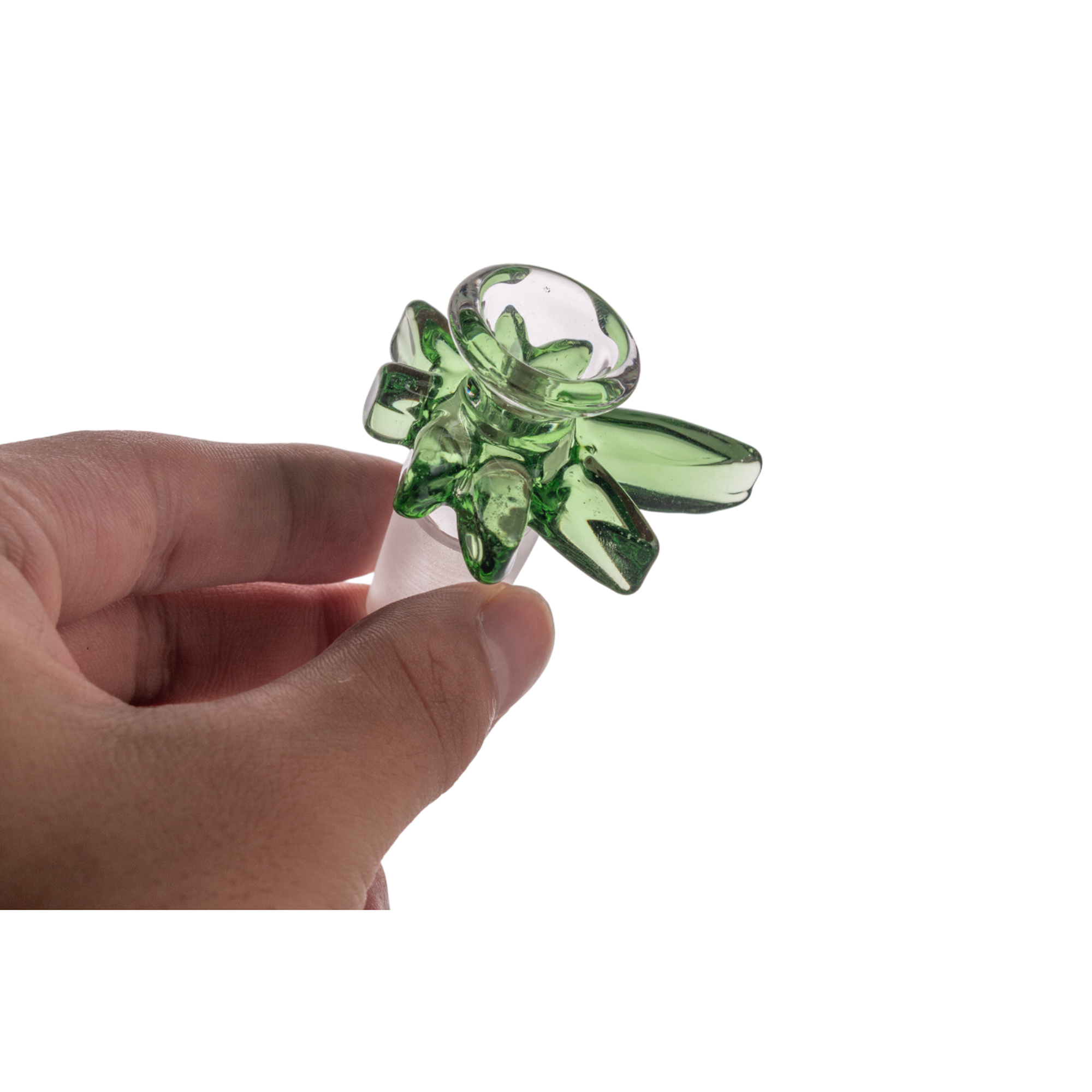 14mm & 18mm Male Joint Heady Hemp Leaf Bowl