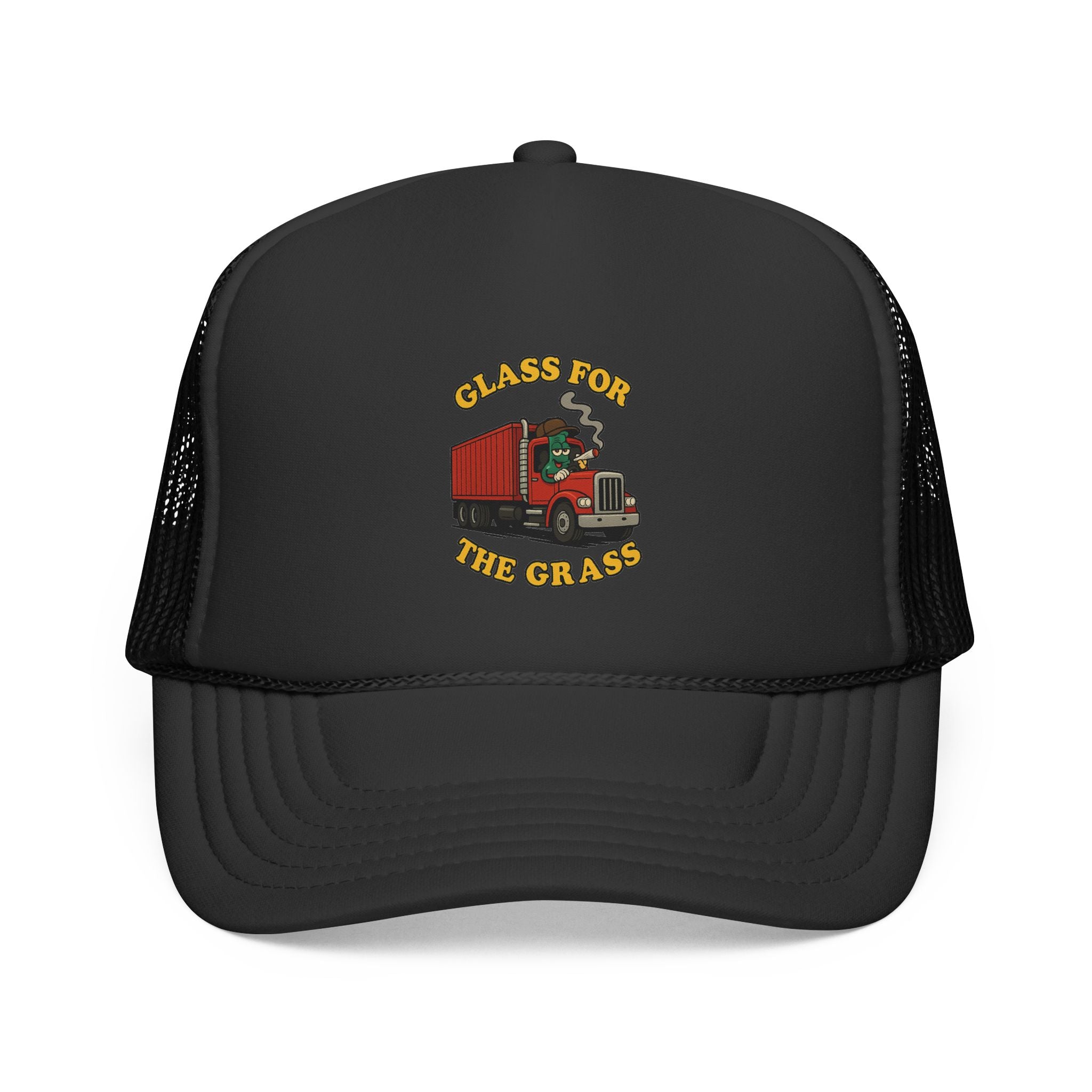 Trucker Cap — 'Glass for the Grass' Vintage Semi Truck Mesh Hat