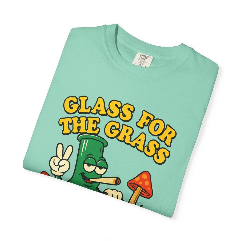 Grassy Mowing Lawn Unisex Garment-Dyed T-shirt