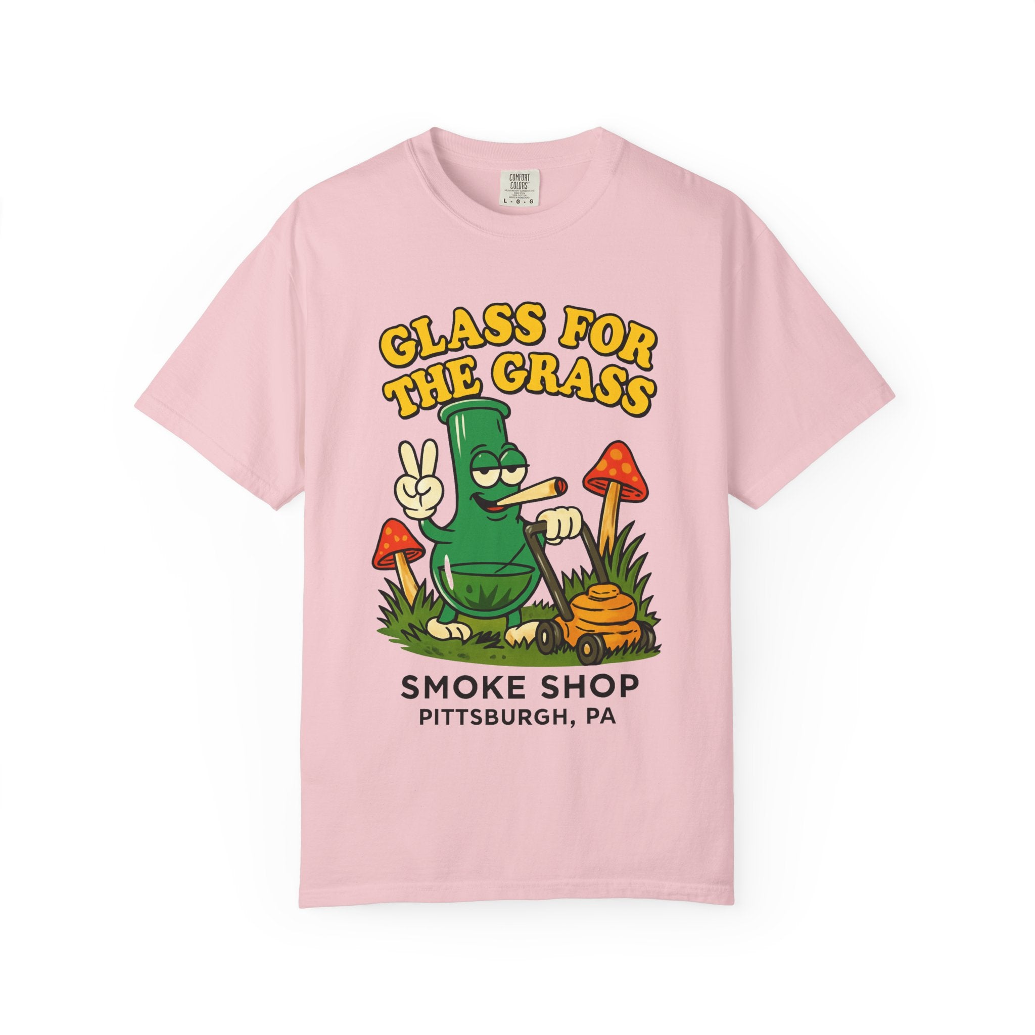 Grassy Mowing Lawn Unisex Garment-Dyed T-shirt