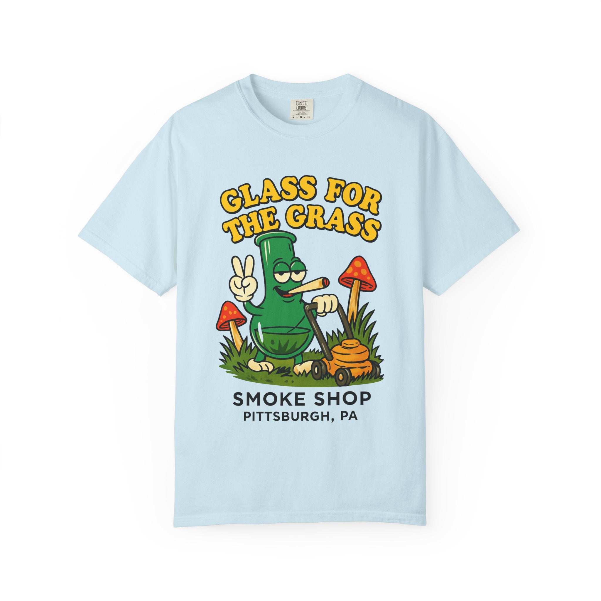 Grassy Mowing Lawn Unisex Garment-Dyed T-shirt