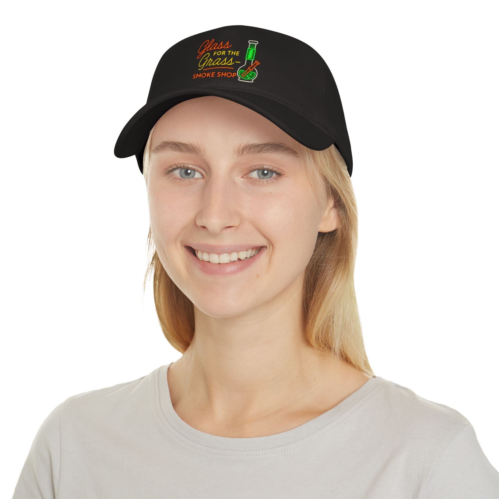 Glass for the Grass Smoke Shop Embroidered Baseball Cap