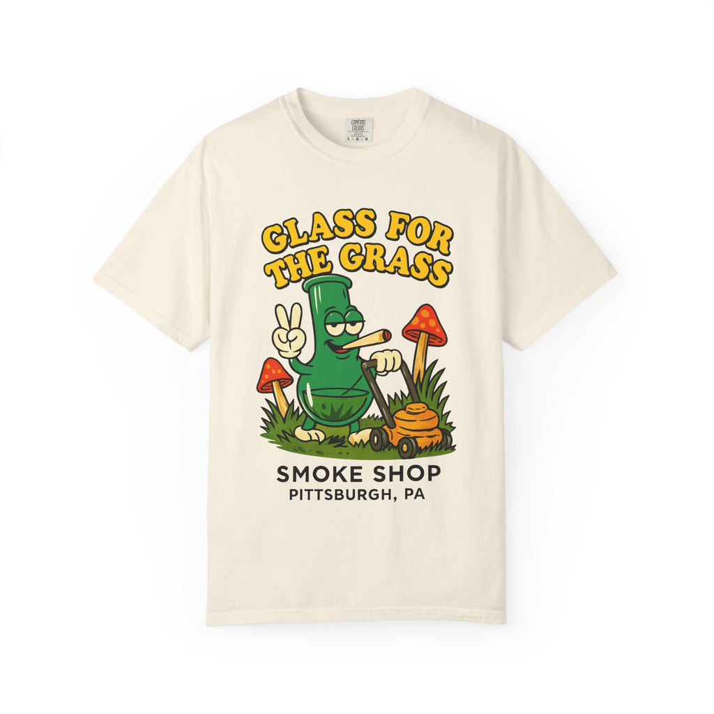 Grassy Mowing Lawn Unisex Garment-Dyed T-shirt