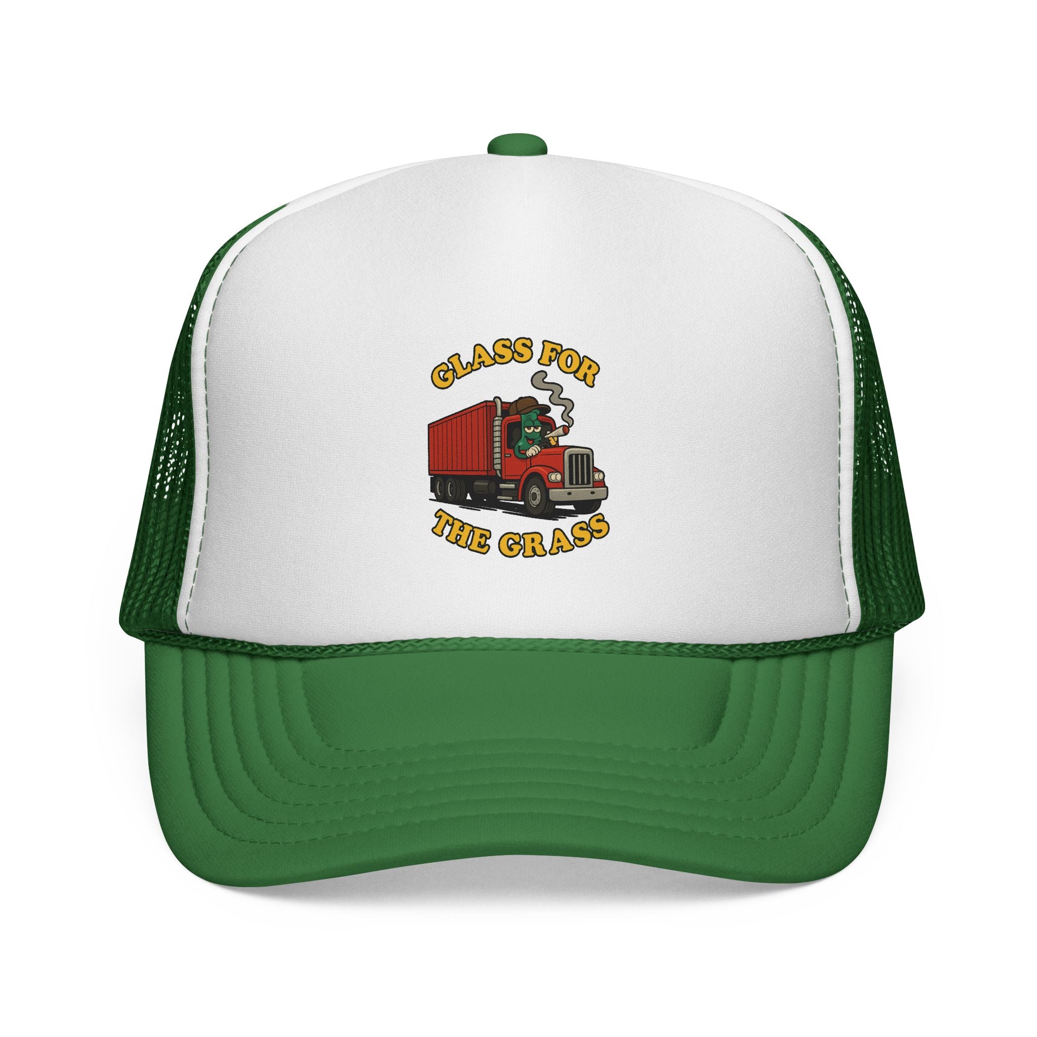Trucker Cap — 'Glass for the Grass' Vintage Semi Truck Mesh Hat