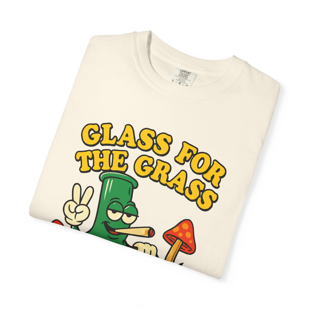 Grassy Mowing Lawn Unisex Garment-Dyed T-shirt