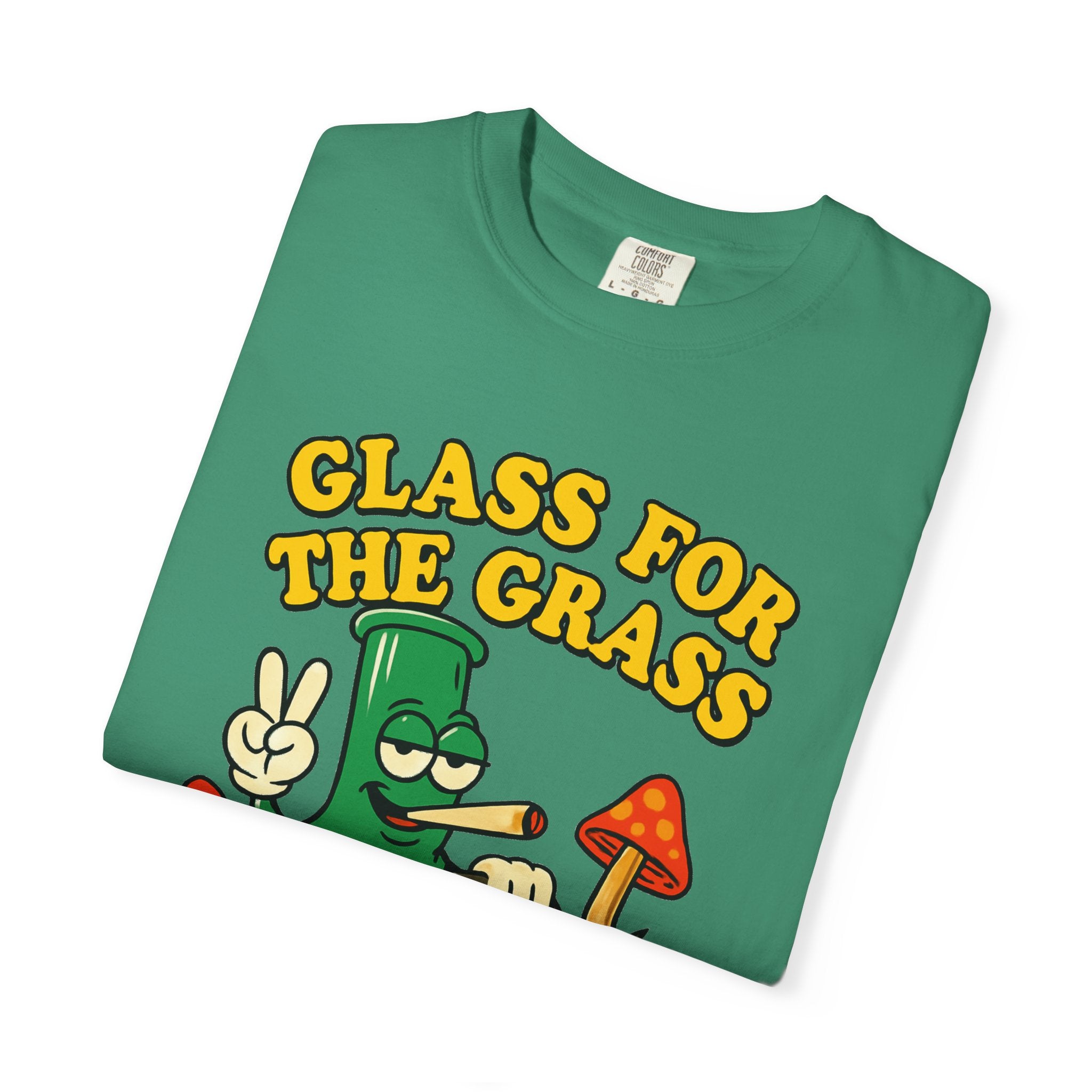 Grassy Mowing Lawn Unisex Garment-Dyed T-shirt