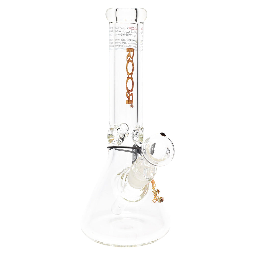 ROOR 10" Beaker Bong – Ultra-Thick 7 mm Glass, Glass-on-Glass