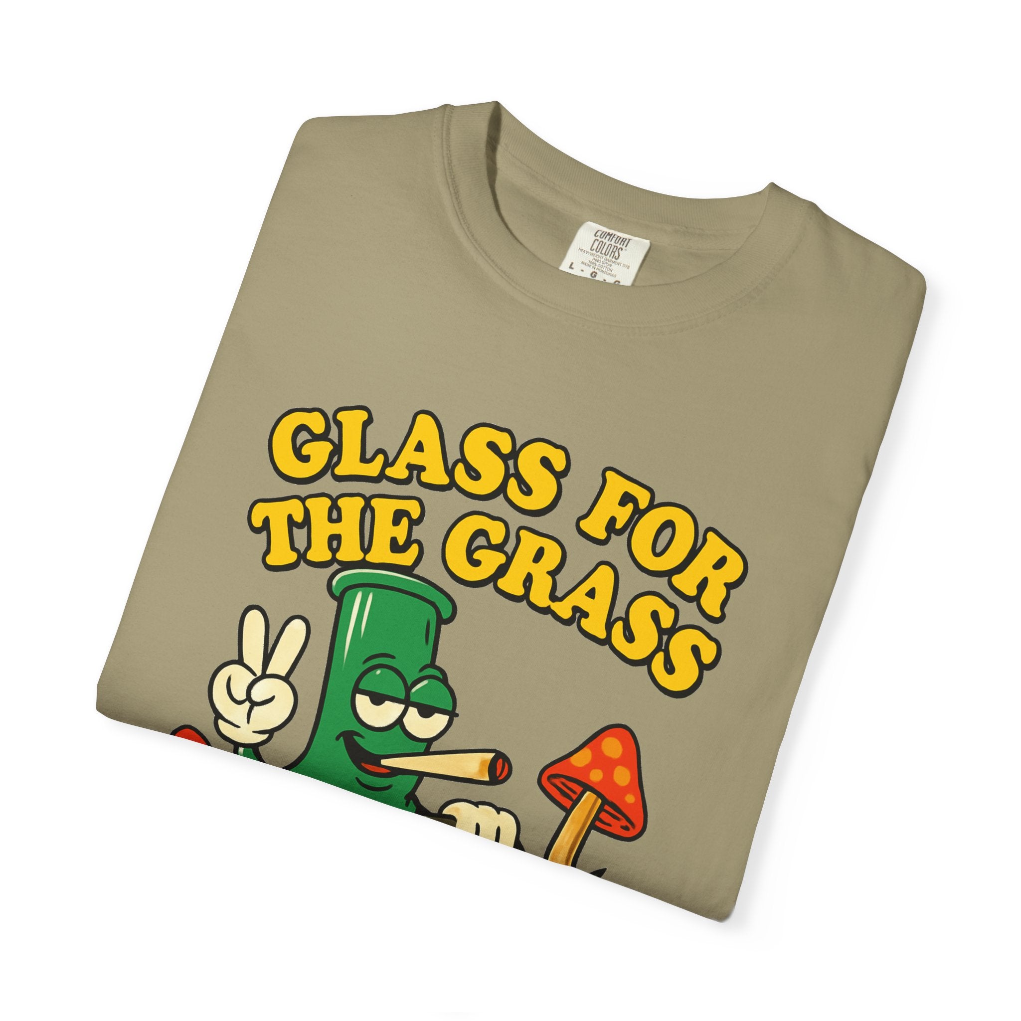 Grassy Mowing Lawn Unisex Garment-Dyed T-shirt