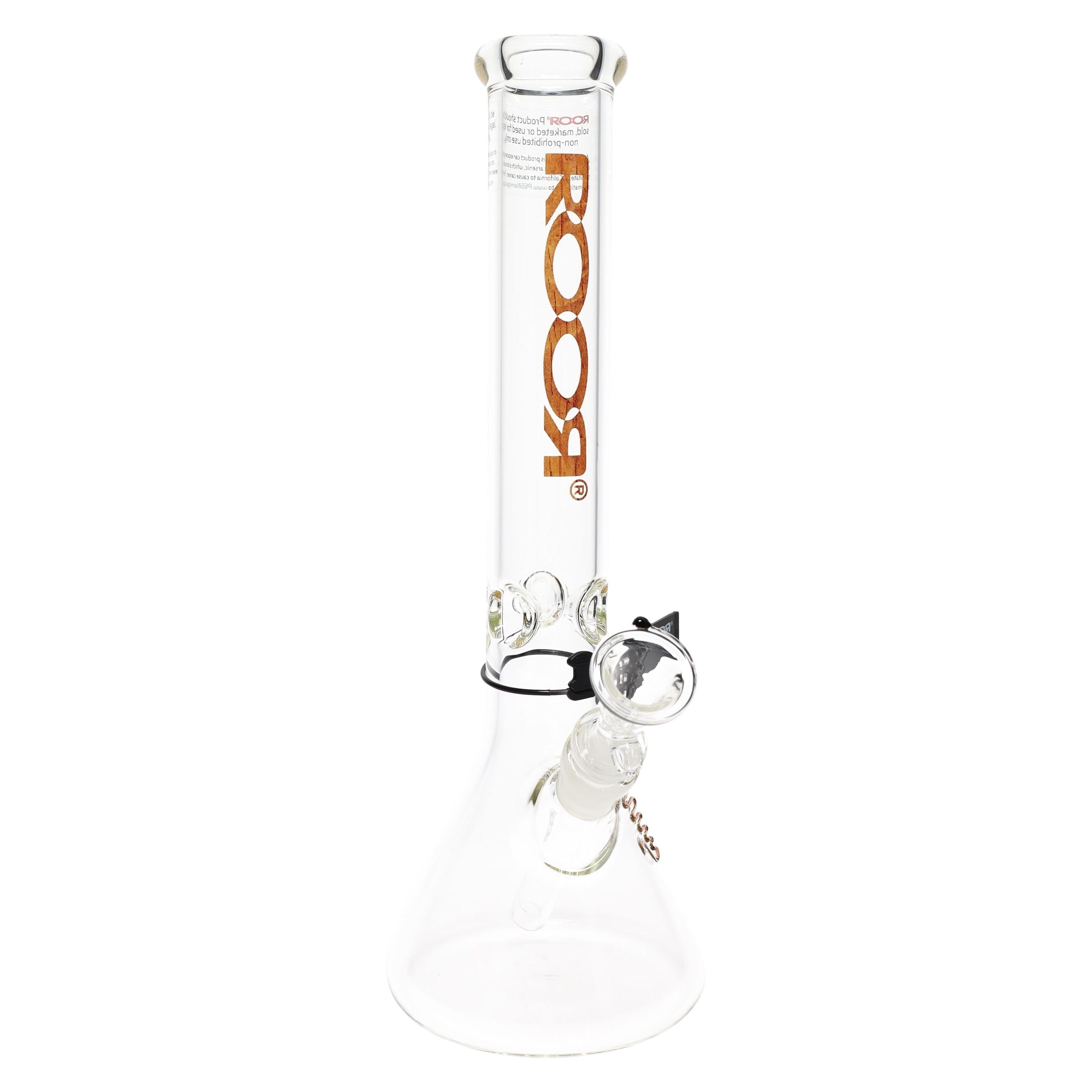 ROOR 14″ Thick Glass Beaker Bong – Ice Pinch – Assorted Decals