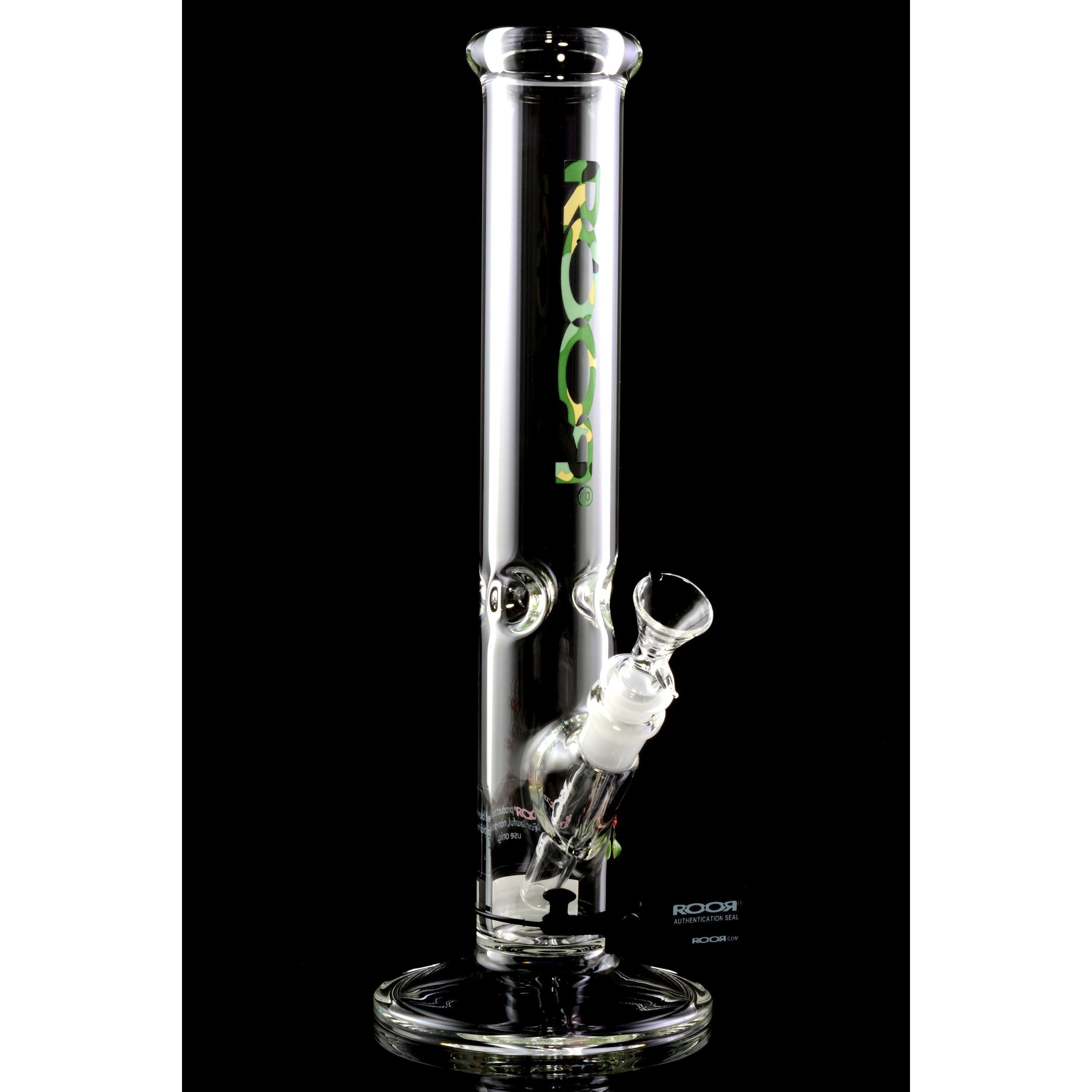 ROOR 14″ 50 mm Straight Tube Bong – Ice Pinch – 5 mm Thick