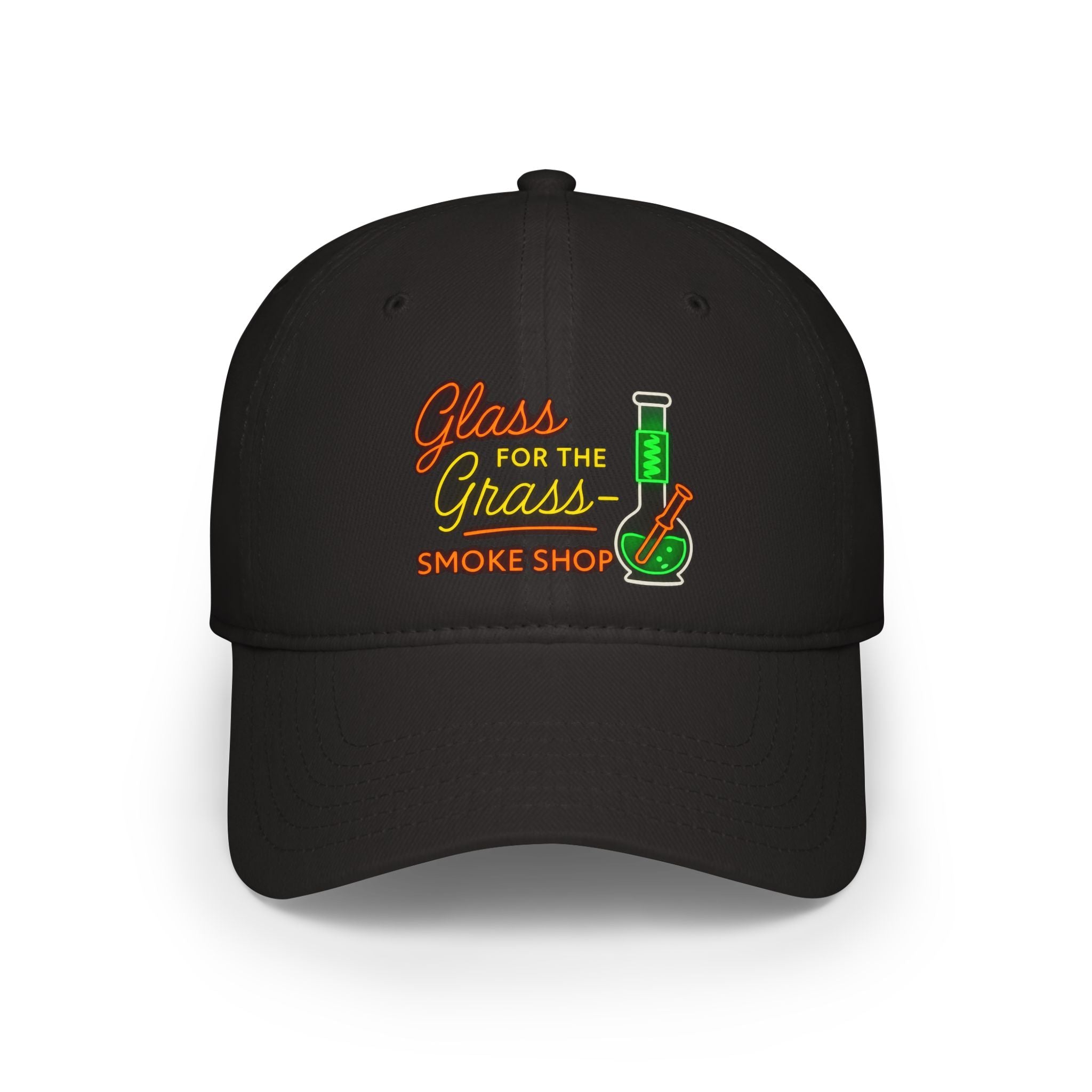 Glass for the Grass Smoke Shop Embroidered Baseball Cap