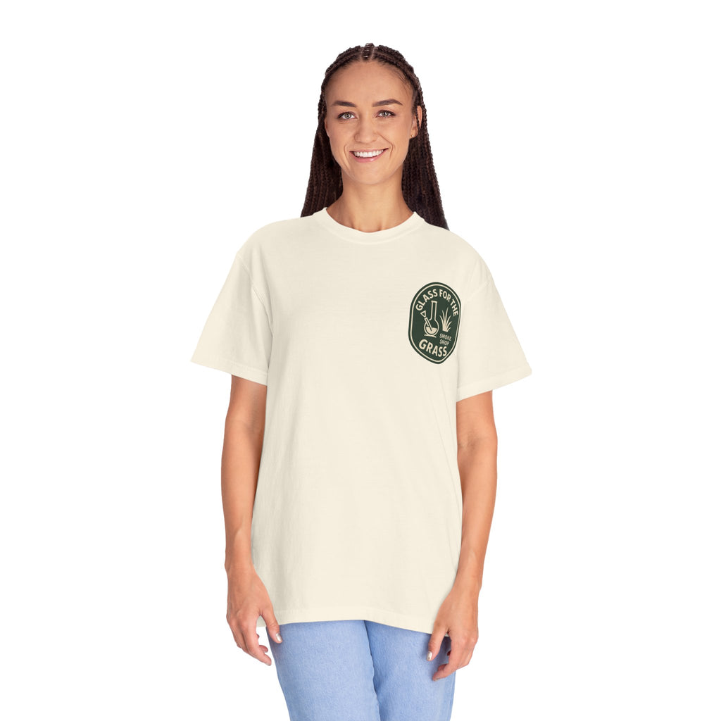 Glass for the Grass - Unisex Garment-Dyed T-shirt
