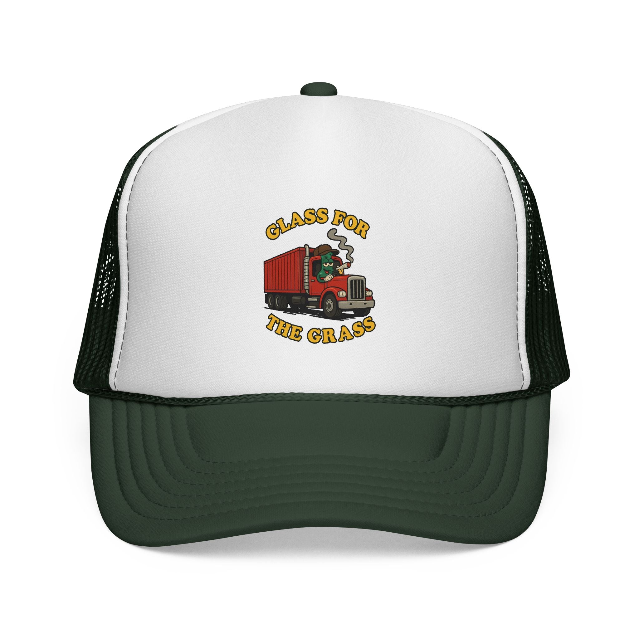 Trucker Cap — 'Glass for the Grass' Vintage Semi Truck Mesh Hat
