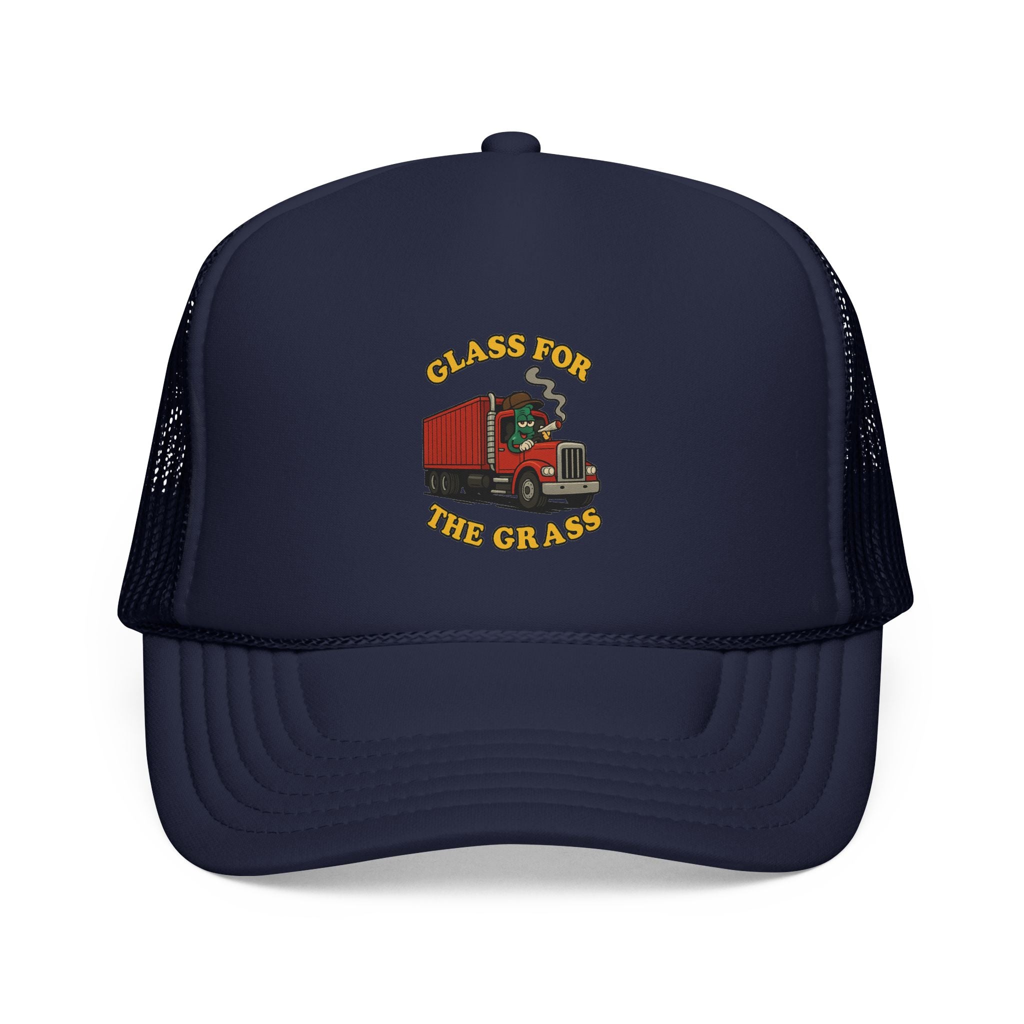 Trucker Cap — 'Glass for the Grass' Vintage Semi Truck Mesh Hat