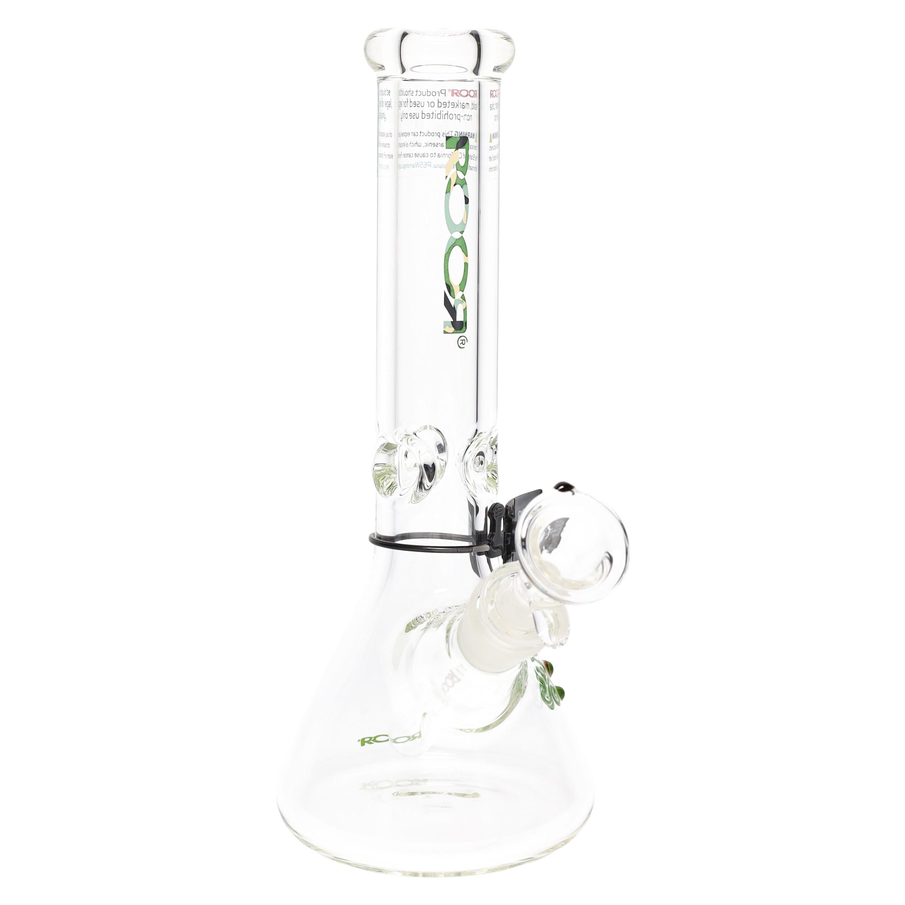 ROOR 10" Beaker Bong – Ultra-Thick 7 mm Glass, Glass-on-Glass