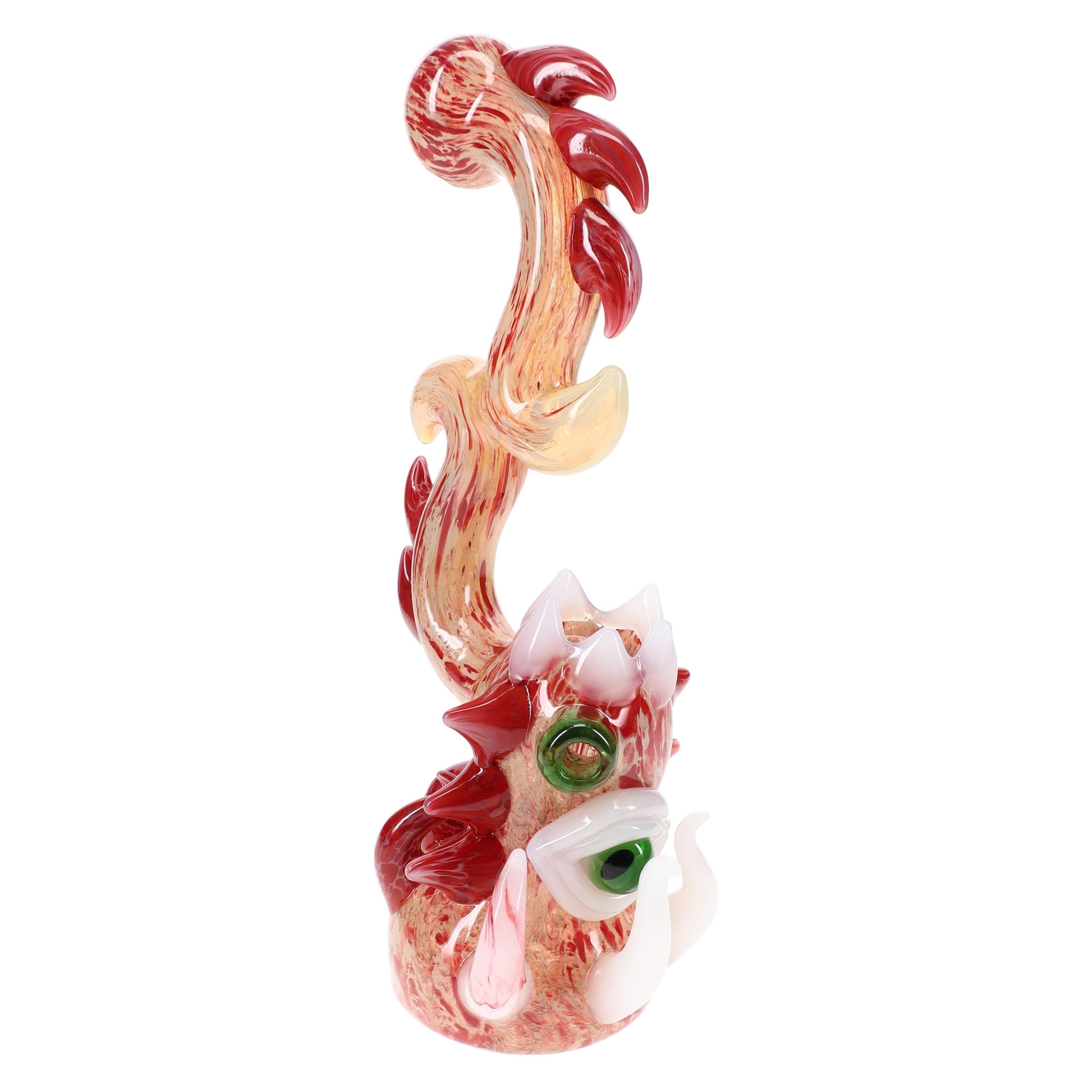 Glass Eyeball Sherlock Bubbler “Bloodshot Beast” – Silver Fumed – 9″ – Assorted Colors