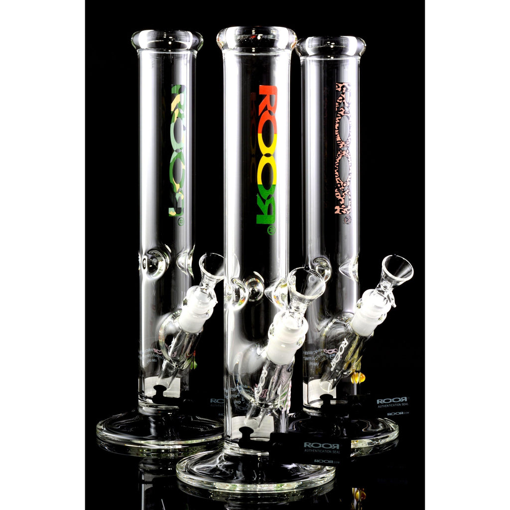 ROOR 14″ 50 mm Straight Tube Bong – Ice Pinch – 5 mm Thick