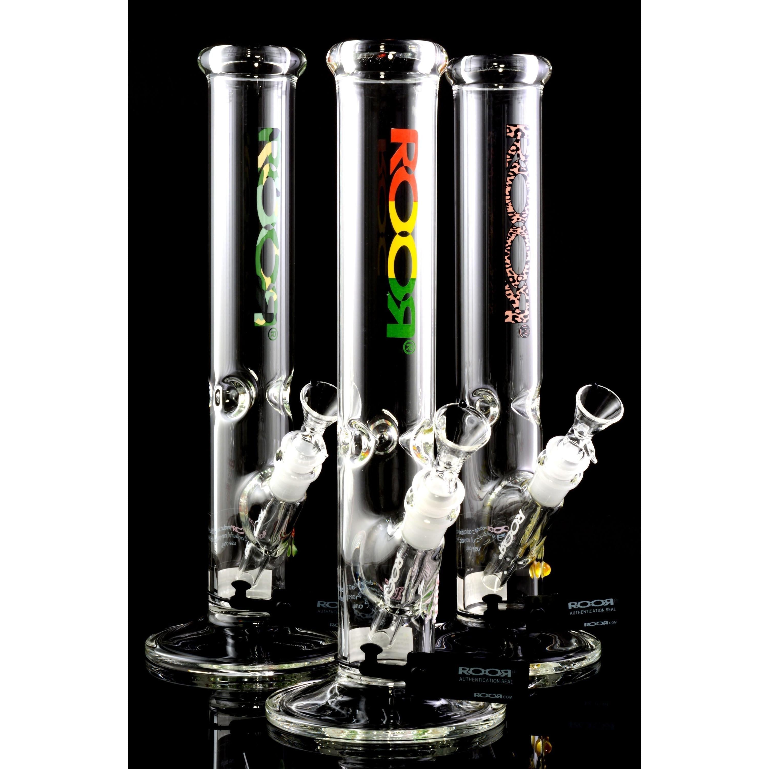 ROOR 14″ 50 mm Straight Tube Bong – Ice Pinch – 5 mm Thick