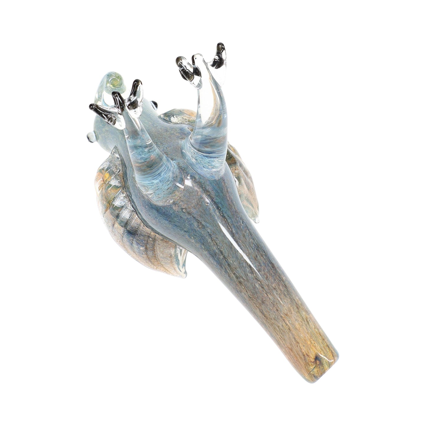 Silver Fumed Color-Changing Glass Bird Hand Pipe “Songbird” – Assorted