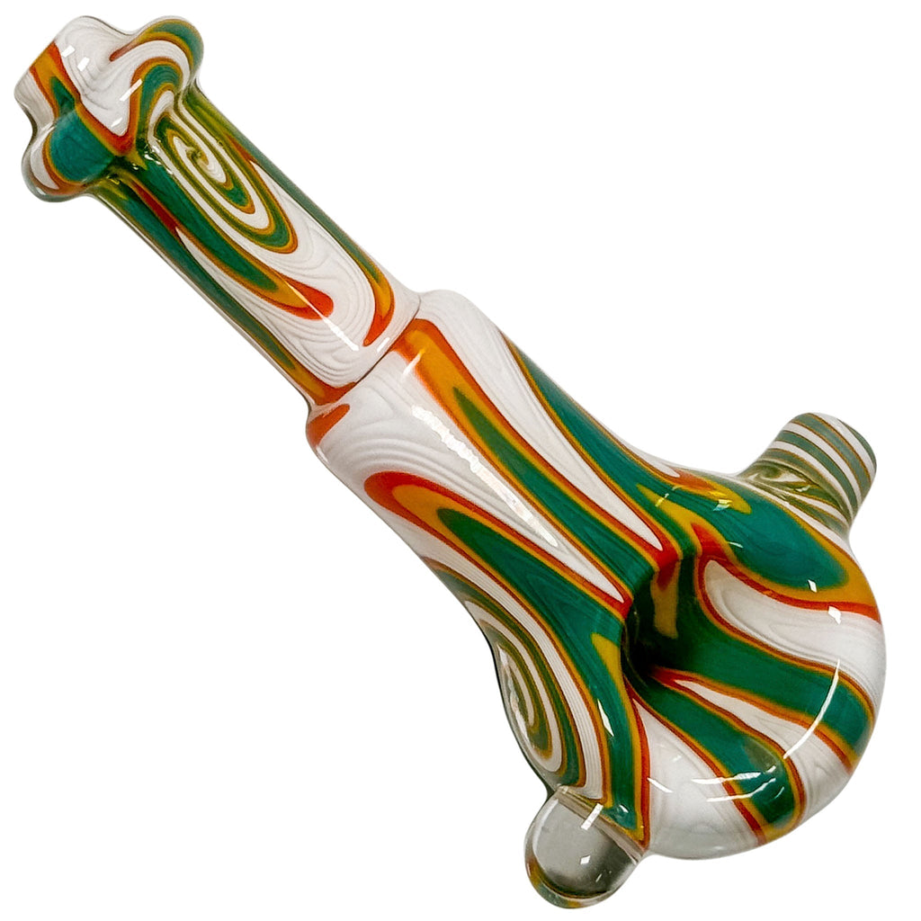 Crush Colorful Crayon Hand Pipe 4.5" - Carbureted Borosilicate Glass