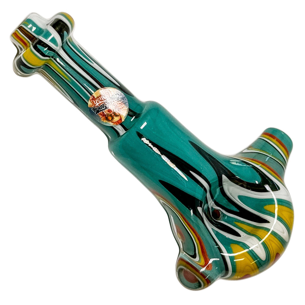 Crush Colorful Crayon Hand Pipe 4.5" - Carbureted Borosilicate Glass