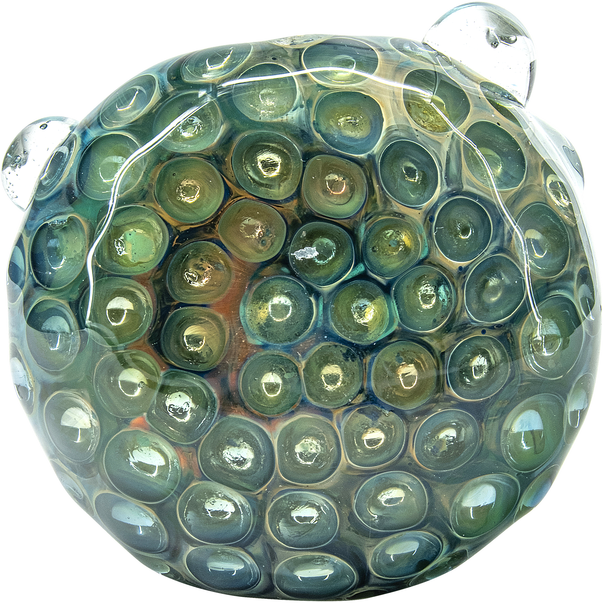 The "Abyss" Oil-Drop Honeycomb Head Glass Spoon Pipes