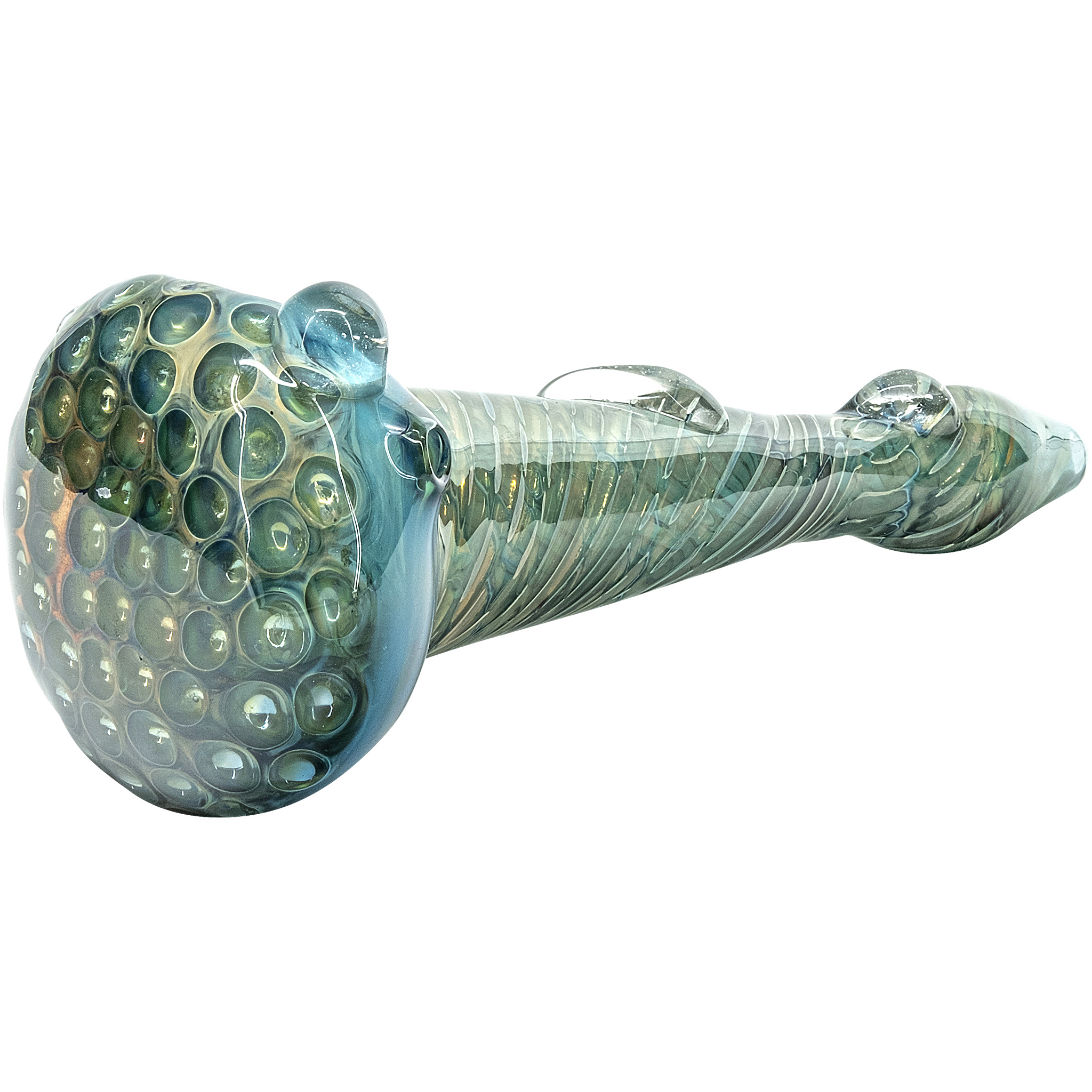 The "Abyss" Oil-Drop Honeycomb Head Glass Spoon Pipes