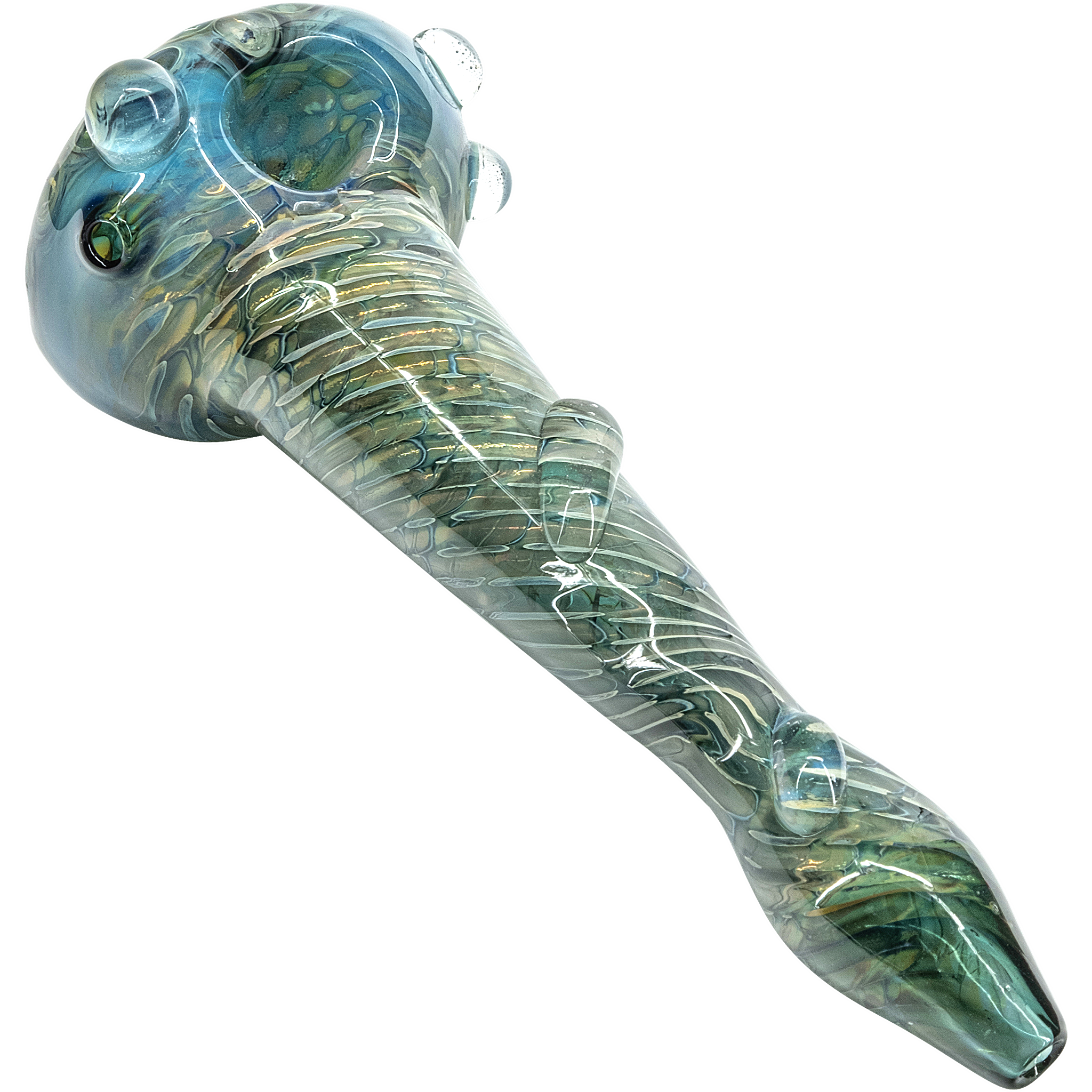 The "Abyss" Oil-Drop Honeycomb Head Glass Spoon Pipes