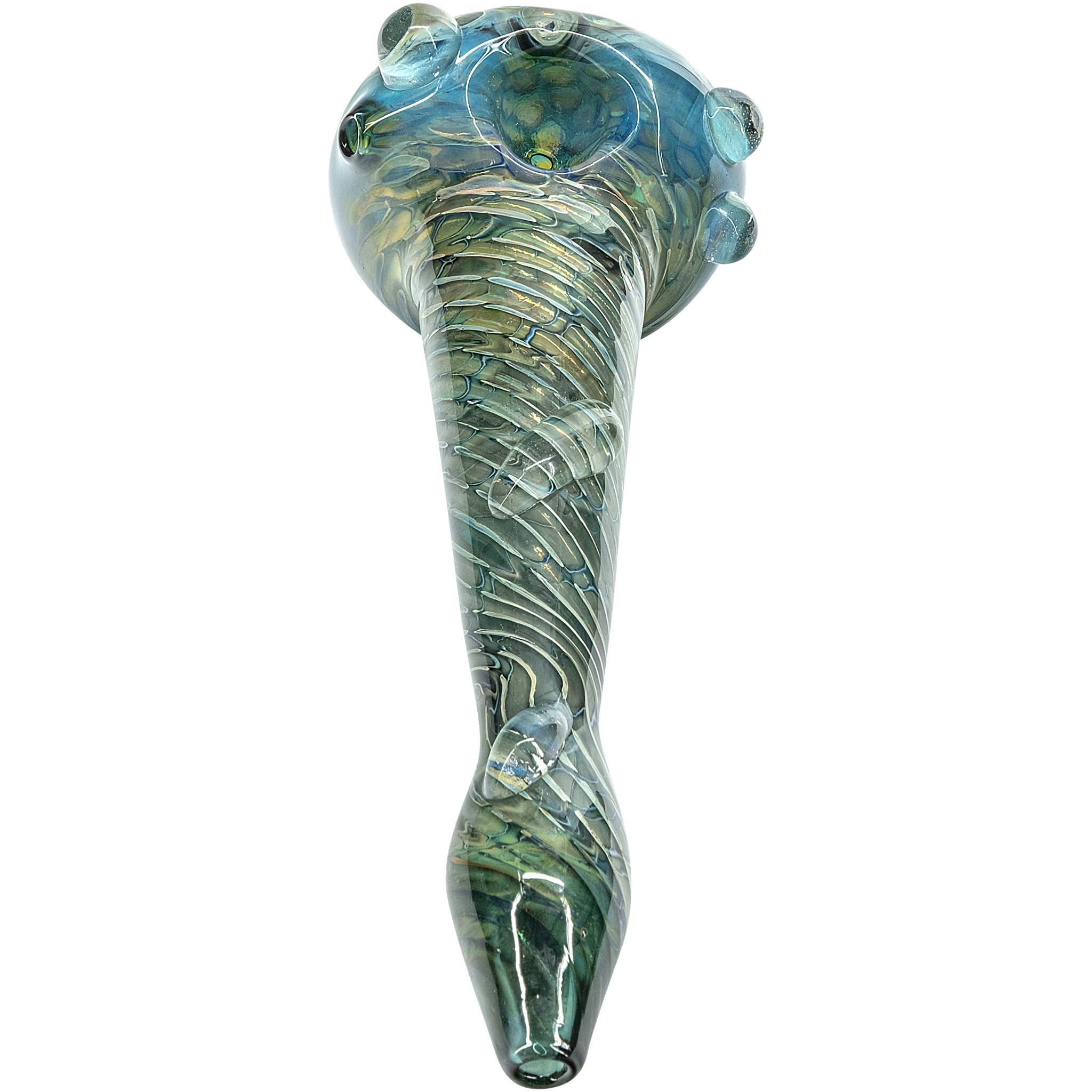 The "Abyss" Oil-Drop Honeycomb Head Glass Spoon Pipes
