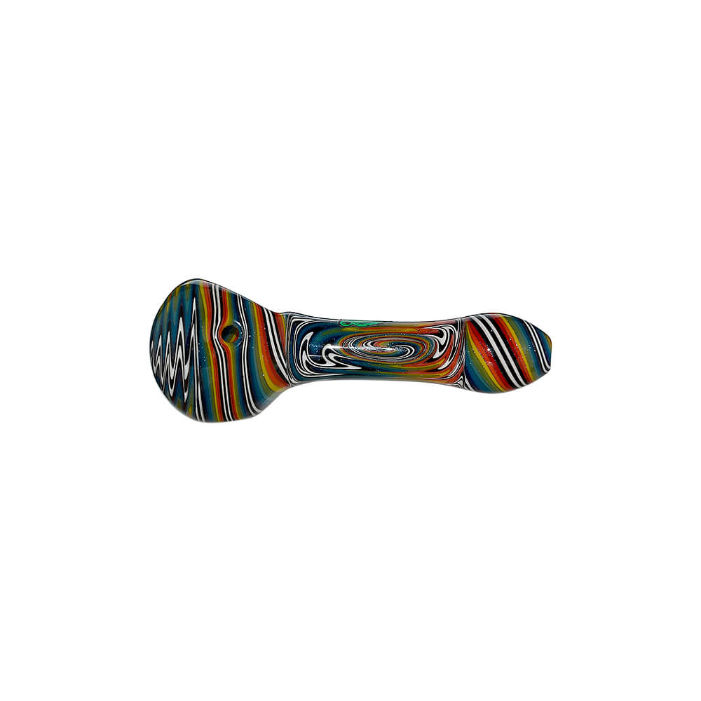 EXTENDED WIGWAG SPOON PIPE WITH BEAR EMBLEM