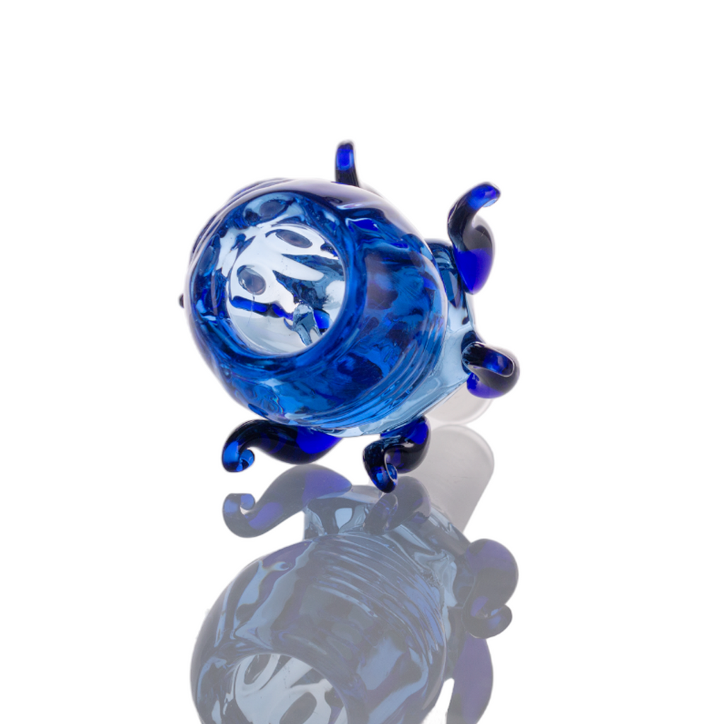 Blue Octopus Glass Bong Bowl - 14mm