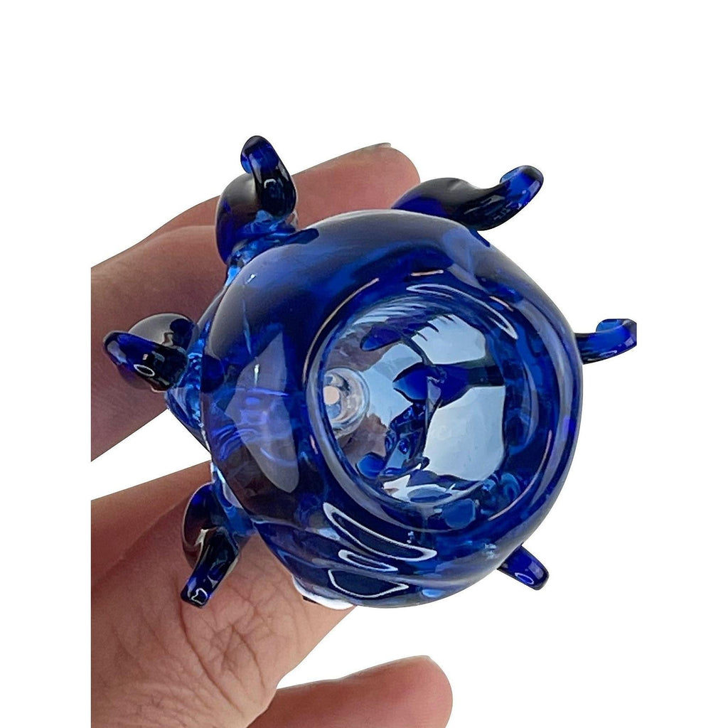Blue Octopus Glass Bong Bowl - 14mm