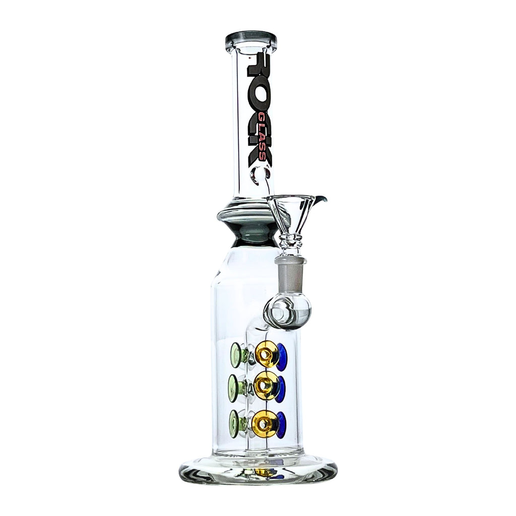 Rock Glass Triple-Pulse 12" Waterpipe