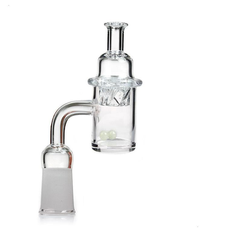 14MM Female Quartz Banger Nail w/ Helix Function Cap & Glow Terp Pearls