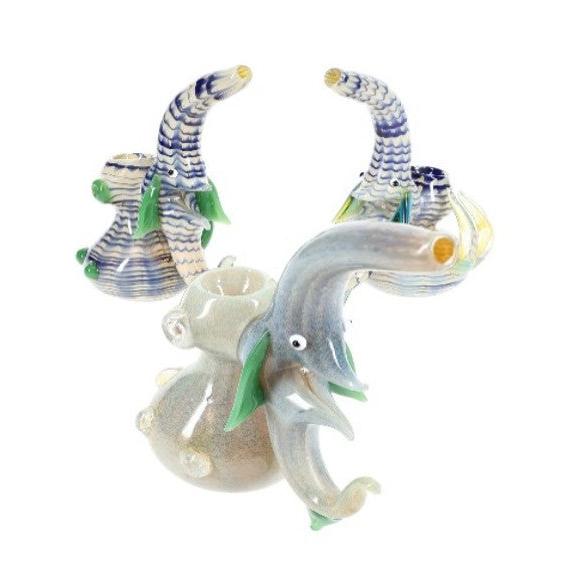 6.5″ Spiky Color-Changing Sherlock Bubbler