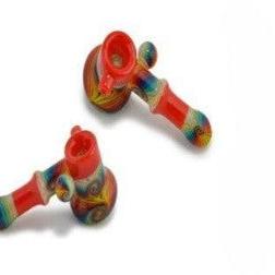 Dichro Wig Wag Glass U.S. Color Hammer Bubbler