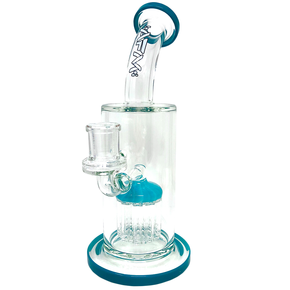 9" AFM Groovy Arm Perc Glass Dab Rig