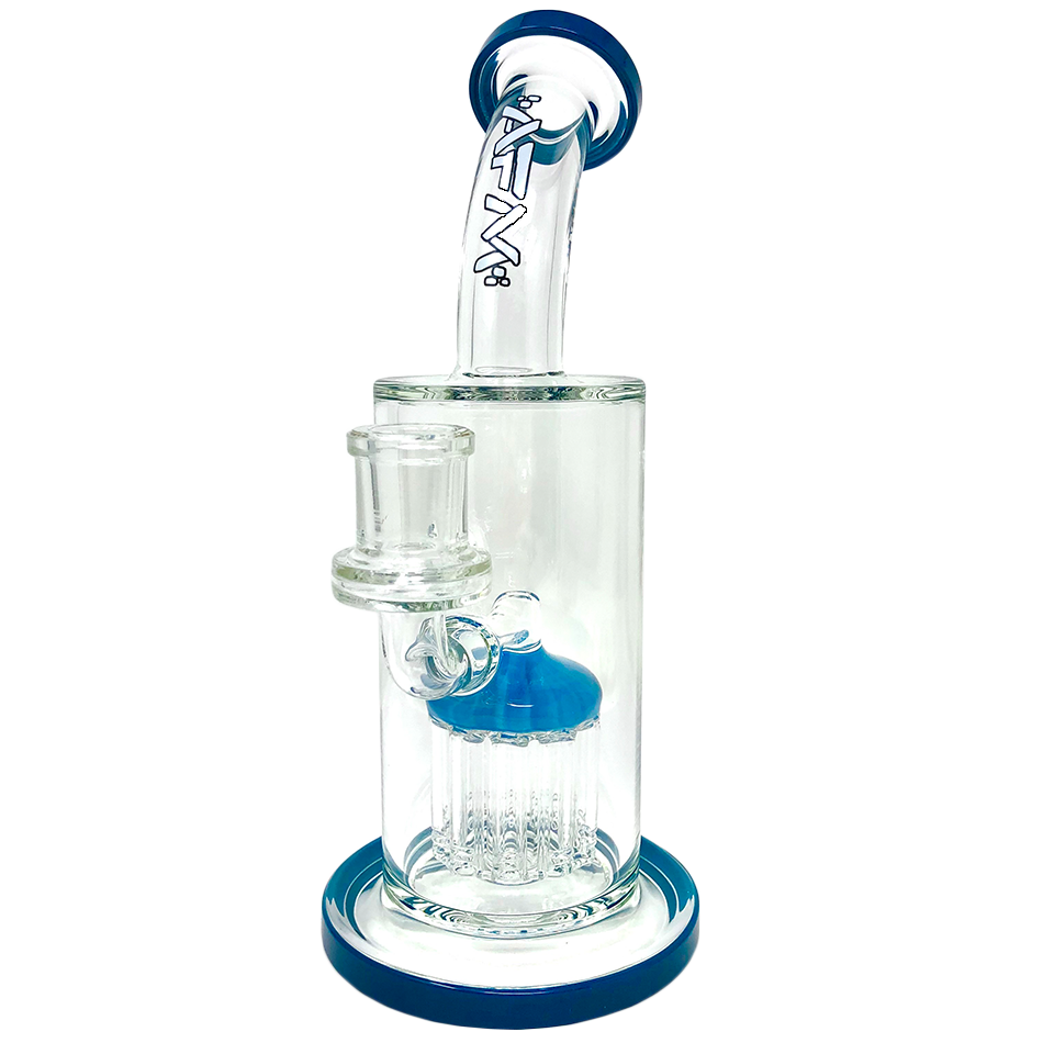9" AFM Groovy Arm Perc Glass Dab Rig