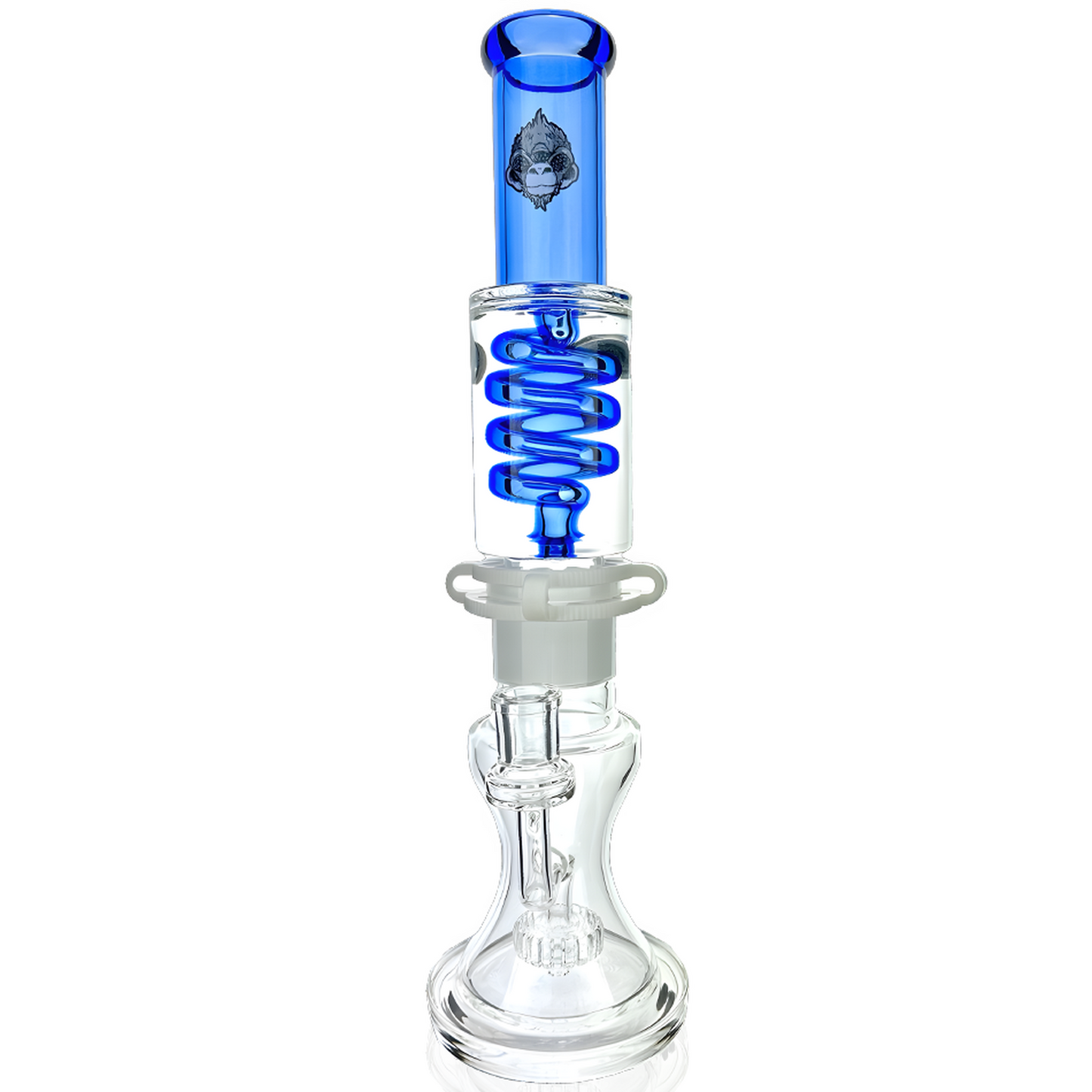 AFM Glass 14" Shower Head Glass Freezable Coil Bong