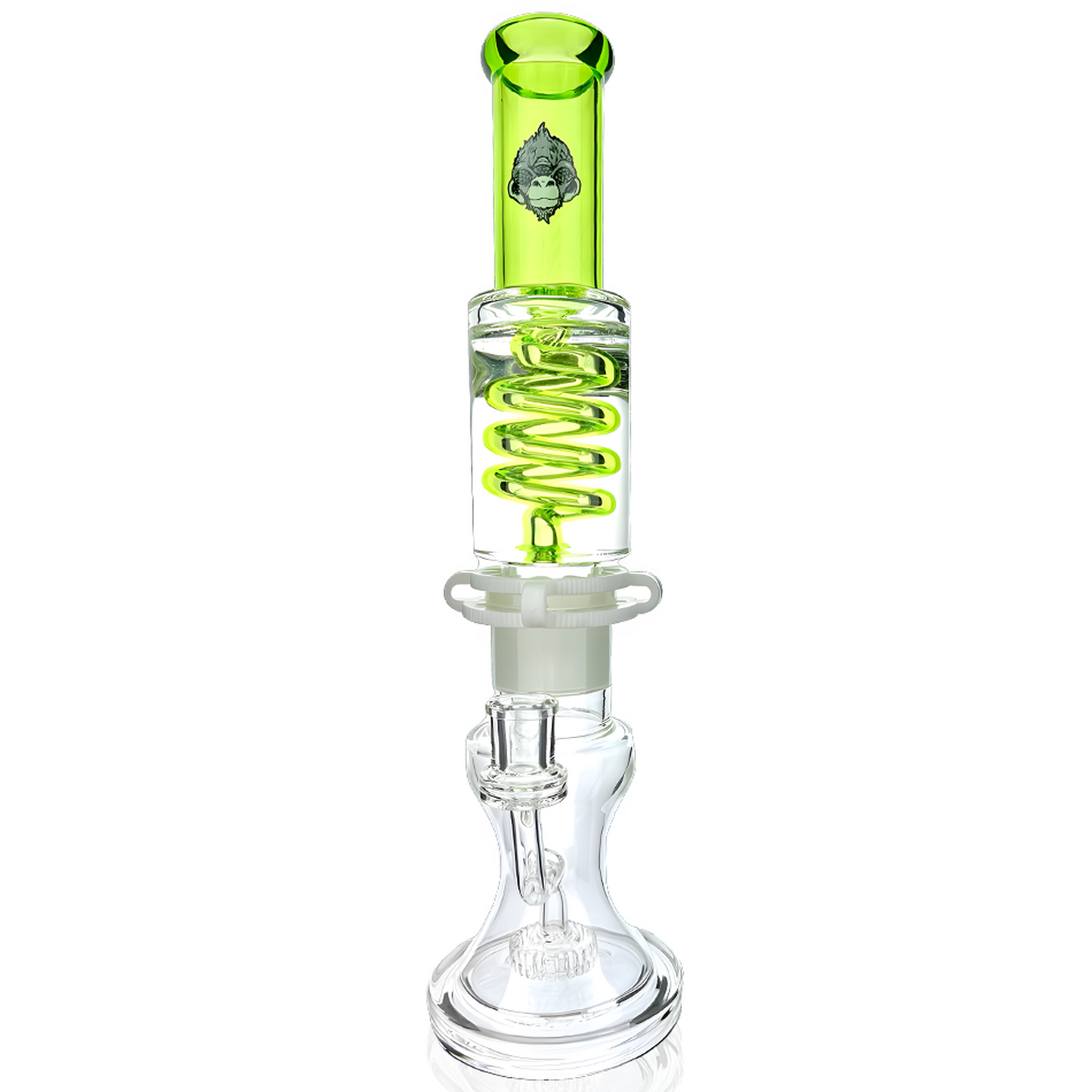 AFM Glass 14" Shower Head Glass Freezable Coil Bong