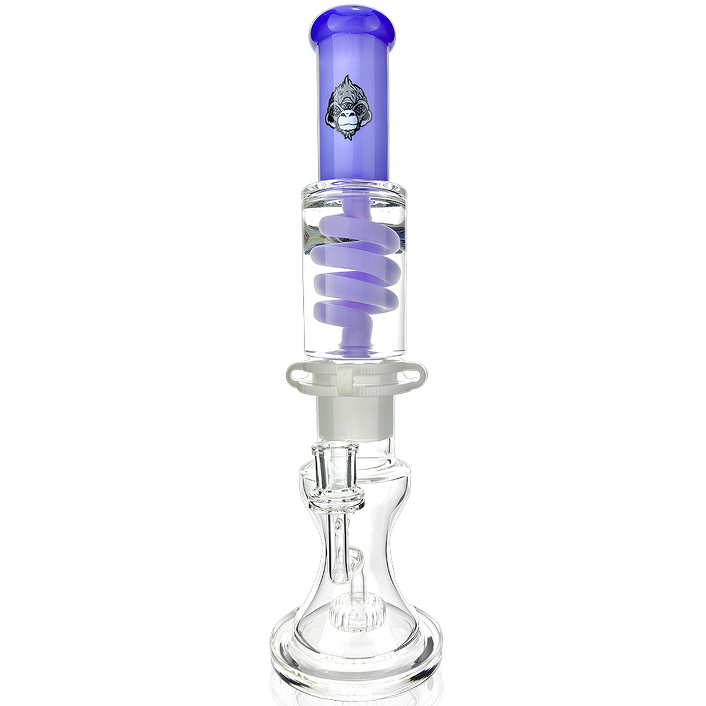 AFM Glass 14" Shower Head Glass Freezable Coil Bong