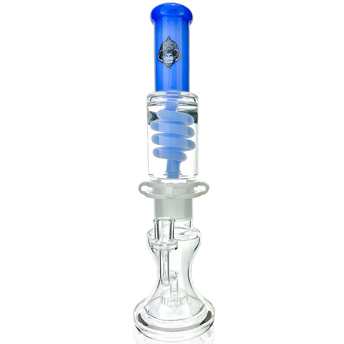 AFM Glass 14" Shower Head Glass Freezable Coil Bong