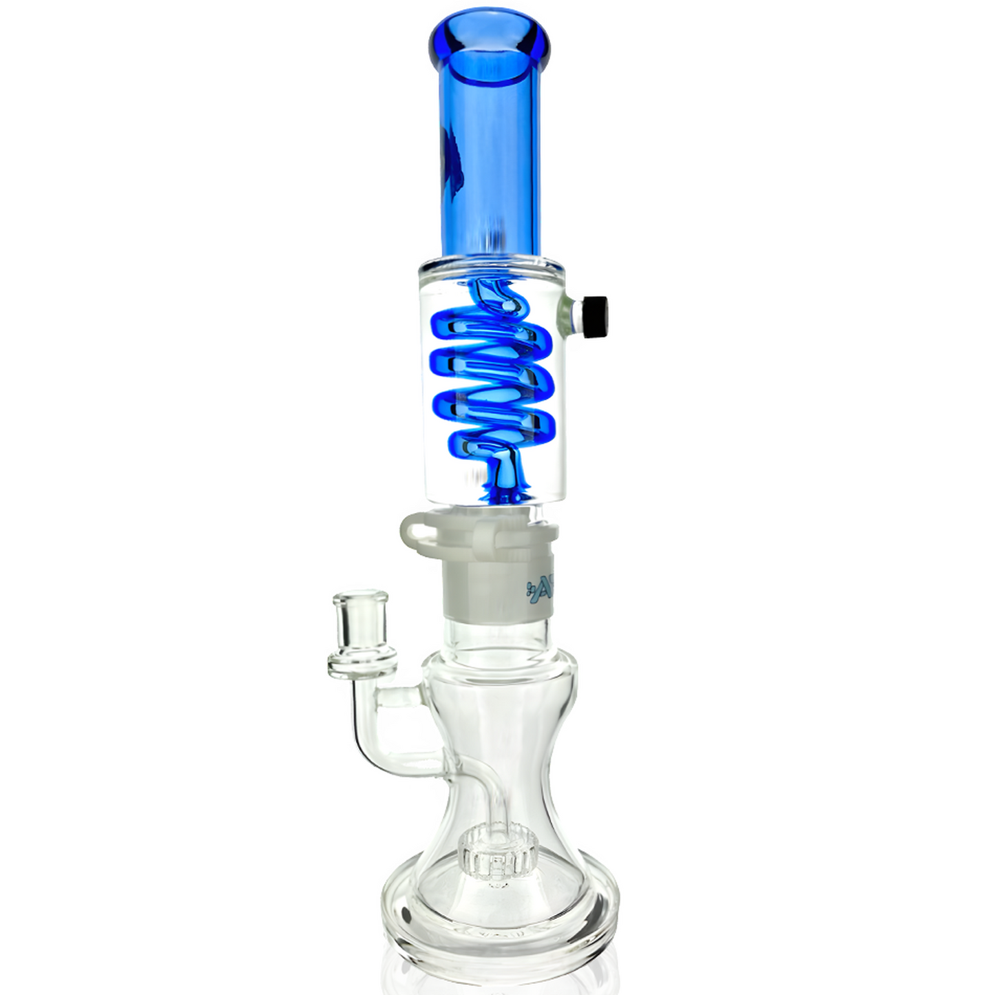 AFM Glass 14" Shower Head Glass Freezable Coil Bong