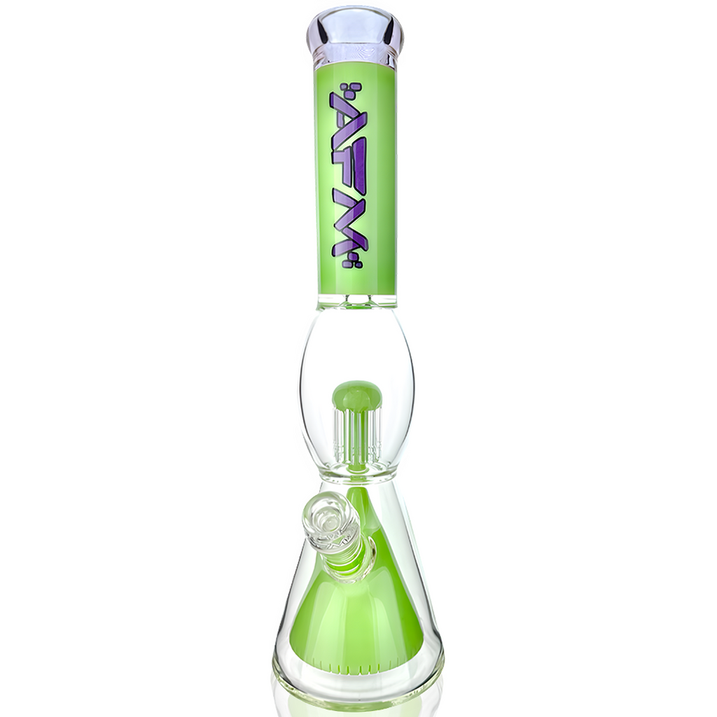 16" AFM Glass UFO Pyramid Perc Glass Beaker Bong