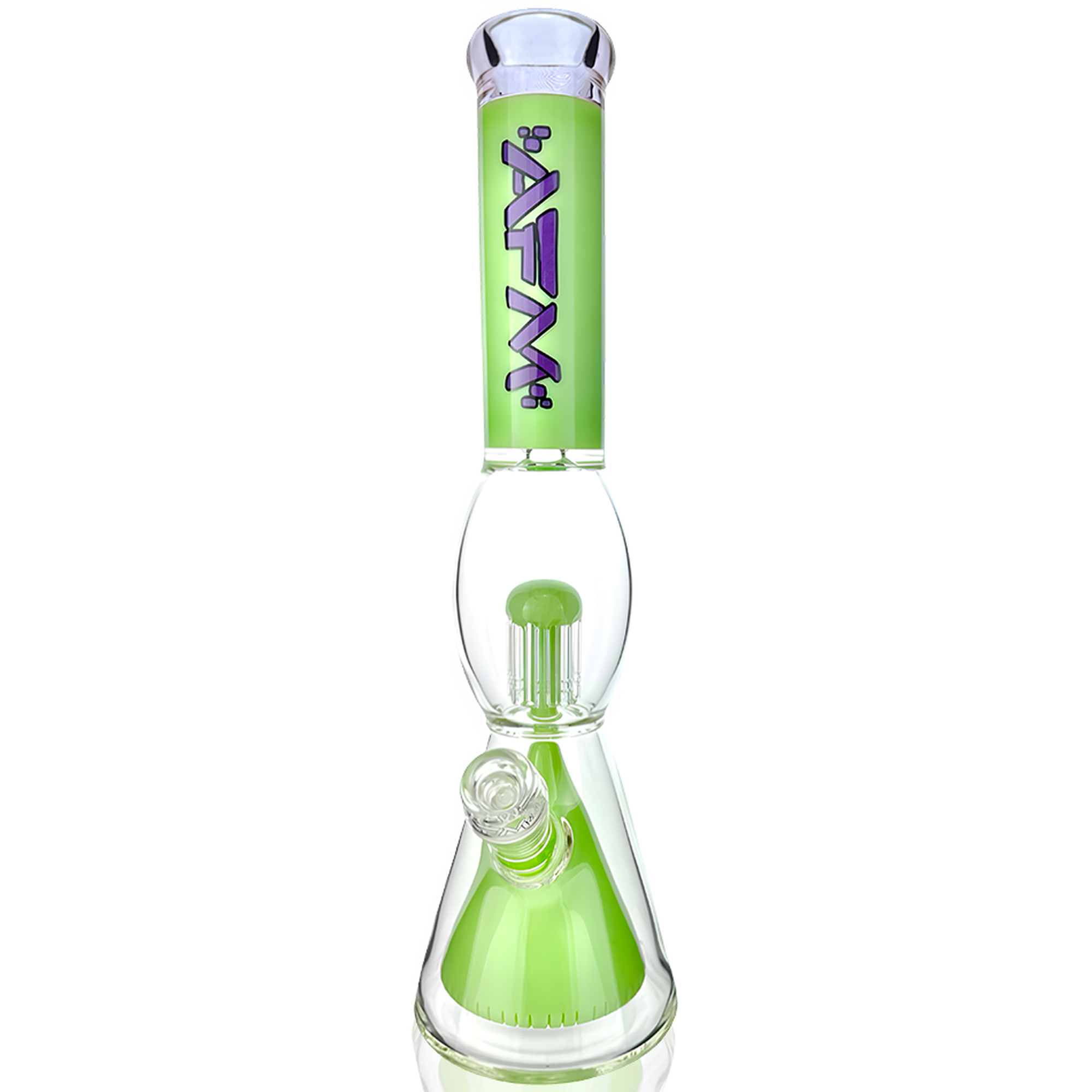 16" AFM Glass UFO Pyramid Perc Glass Beaker Bong