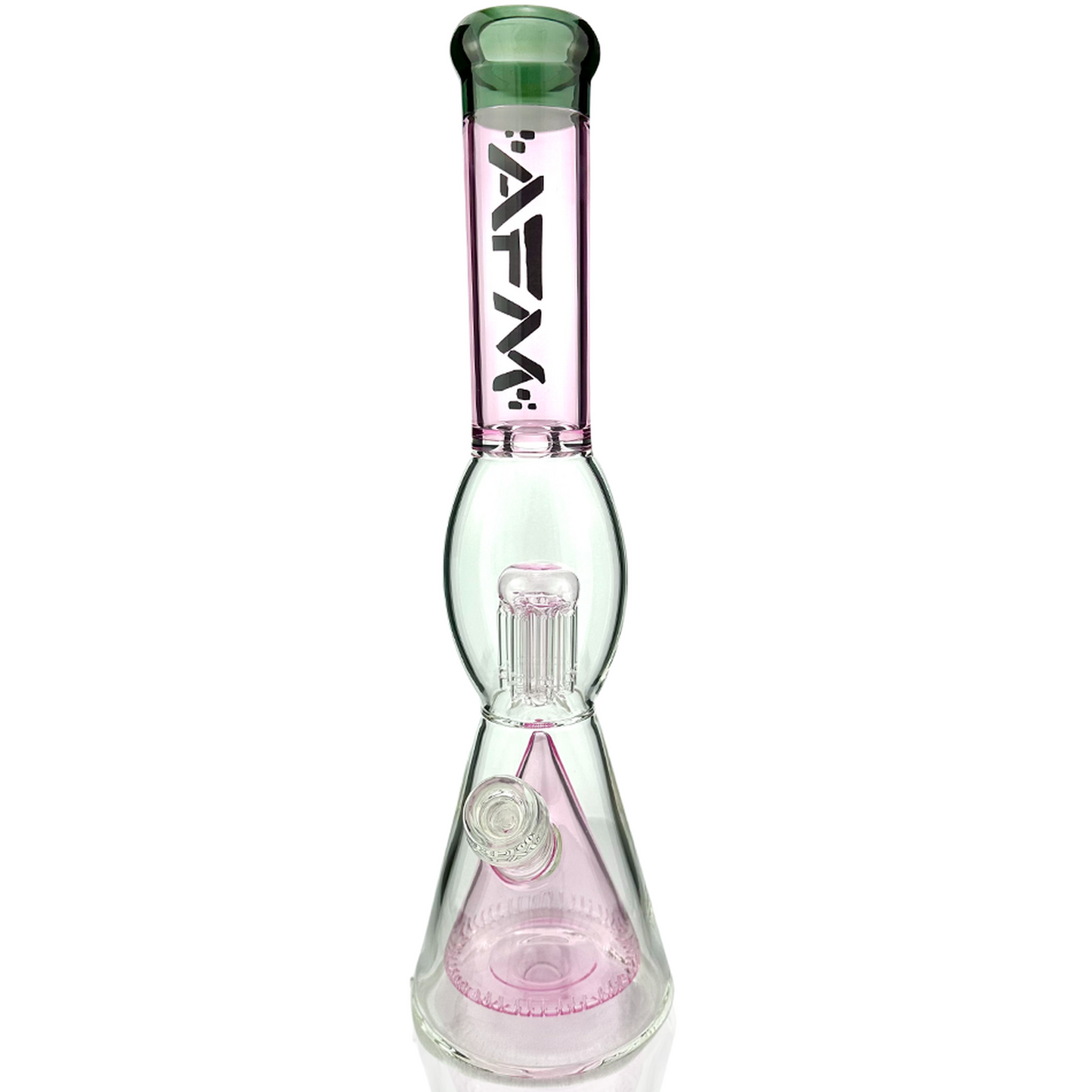 16" AFM Glass UFO Pyramid Perc Glass Beaker Bong