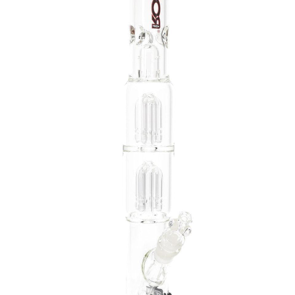 ROOR Tech 17" Multicolor Straight Tube – Double Tree Percs, Ice Pinch, Glass-on-Glass