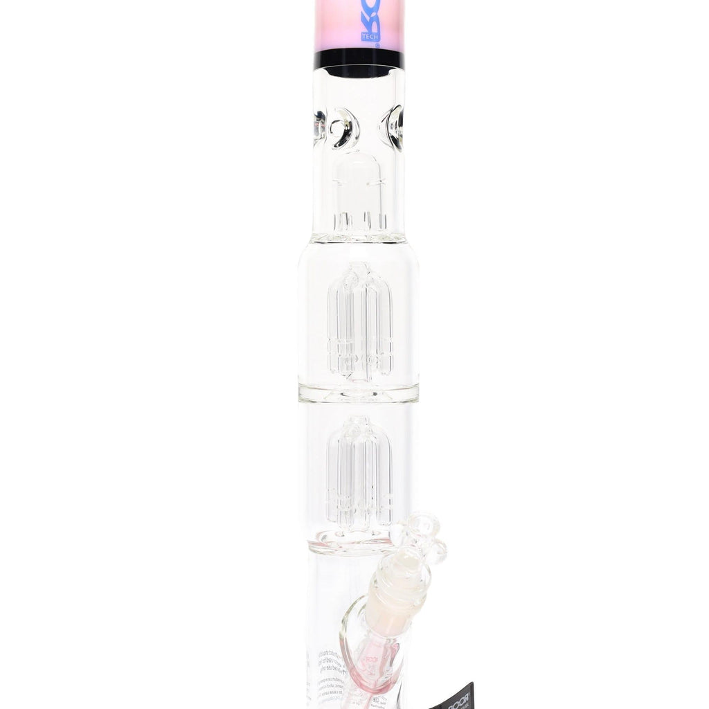 ROOR Tech 17" Multicolor Straight Tube – Double Tree Percs, Ice Pinch, Glass-on-Glass