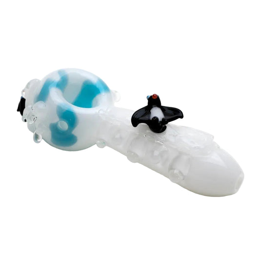 Empire Glassworks Icy Penguins Mini Spoon